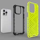 Etui pancerny pokrowiec z żelową ramką iPhone 13 Pro zielony