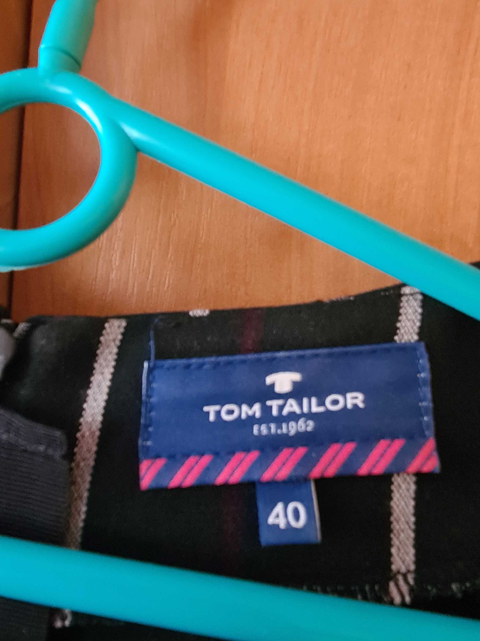 Niemal nowa, Tom Tailor, roz. 40, czarna w delikatną kratkę