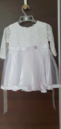 Sukienka biała rozmiar 74