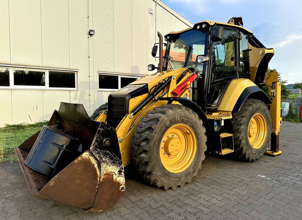 Koparko-ładowarka CAT 444 Tylko 3000Mth Joystick 2020r. JCB 4CX 434