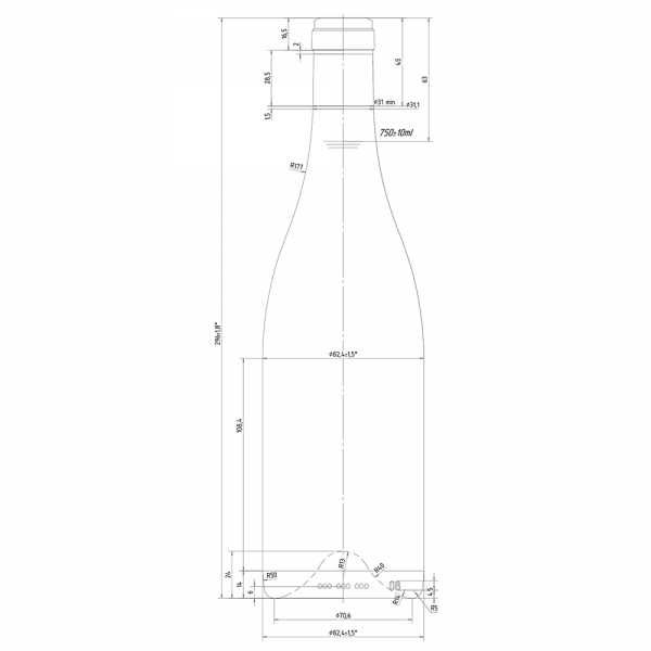 Butelka BG Vignonne 750 ml Paleta 1288 szt