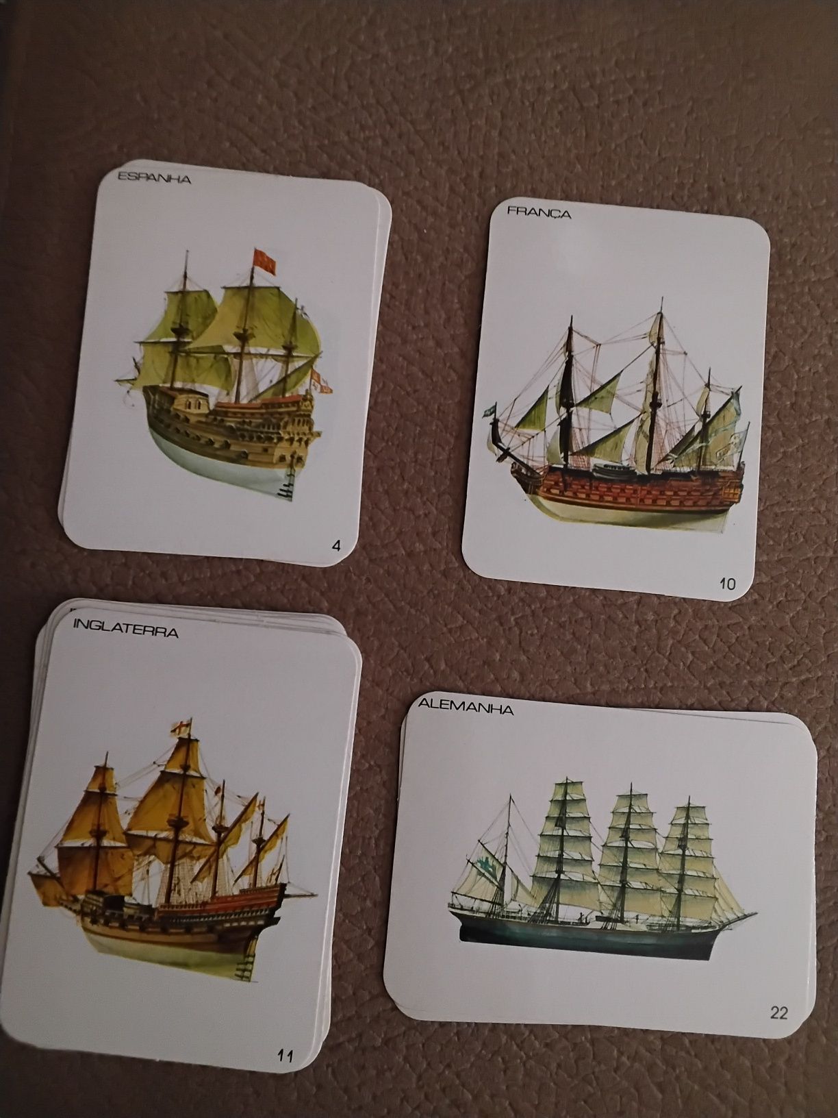 Coleção de 36 calendários de bolso antigos – Barcos de vários países