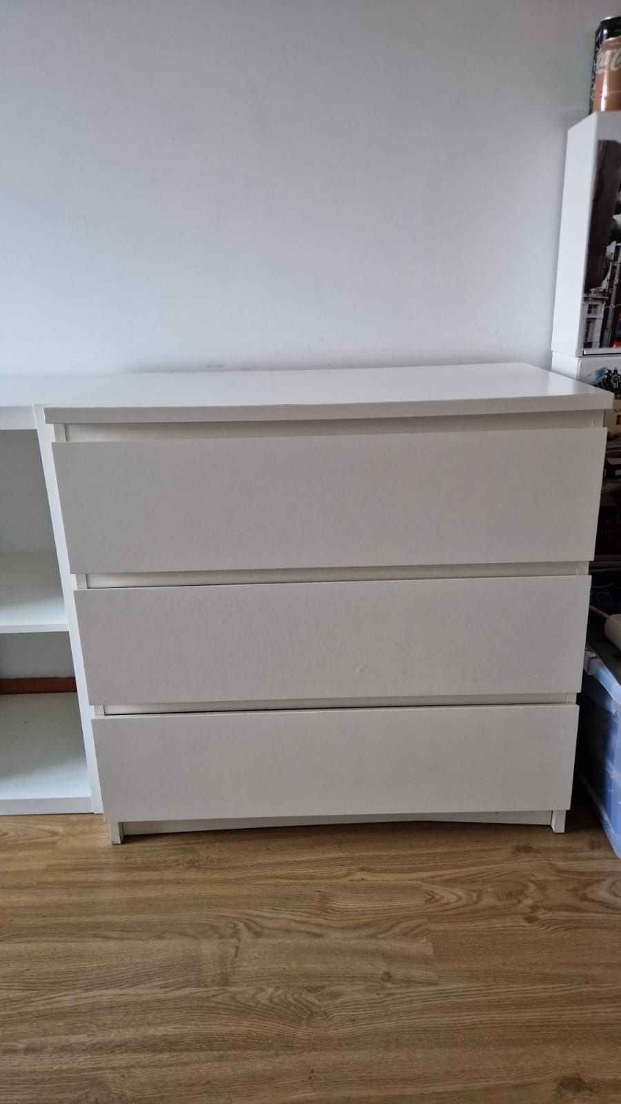 IKEA Cómoda MALM branca c/ 3 gavetas
