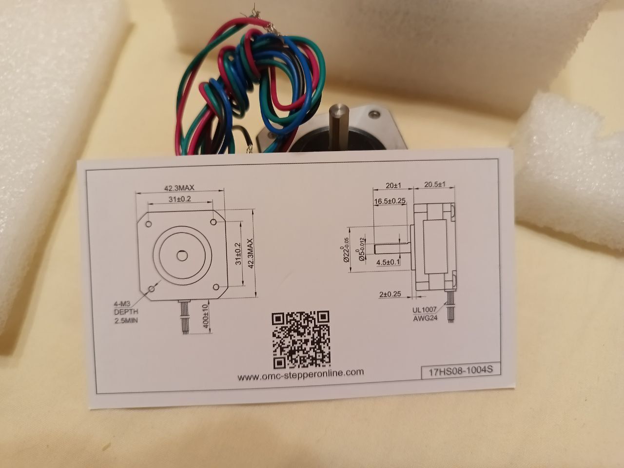 Nema 17 slim stepper motor trianglelab шагові мотори
