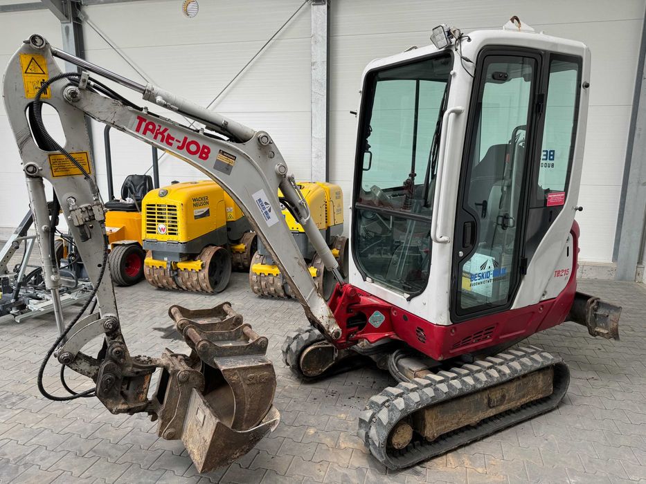 Wynajem / wypożyczalnia Minikoparka Takeuchi 1,8t Kubota 1,6t WN 0,8t