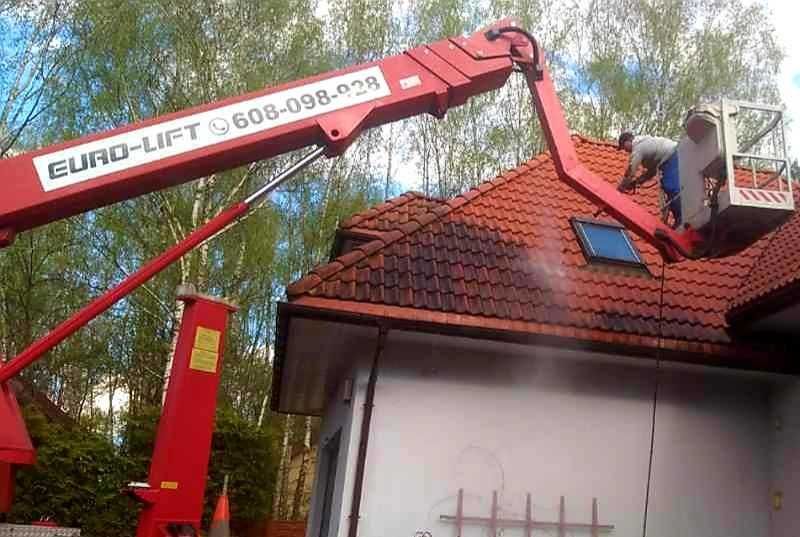 Mycie, malowanie dachów, elewacji, kostki brukowej, prace wysokościowe