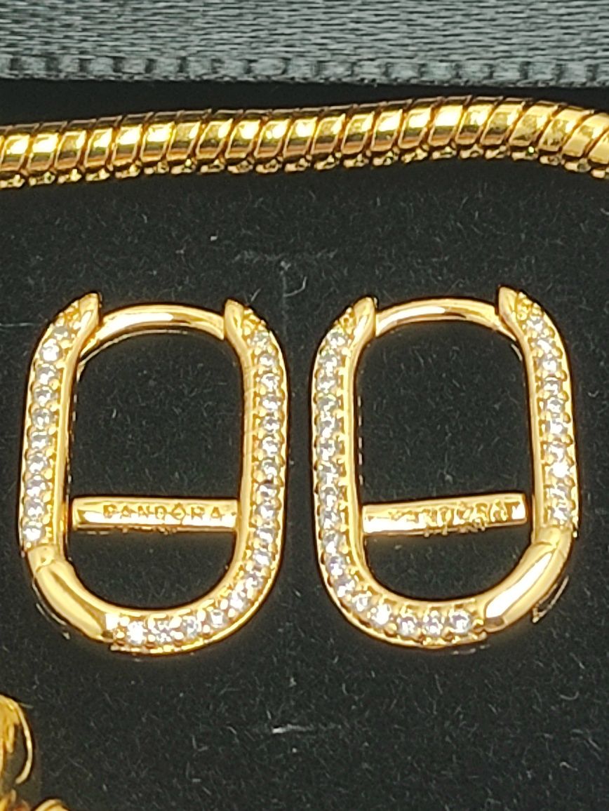 Komplet biżuterii srebrnej S925 ALE pozłacanej