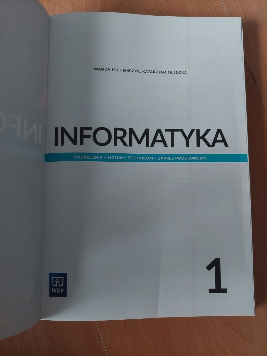 Podręcznik  Informatyką 1 liceum/technikum