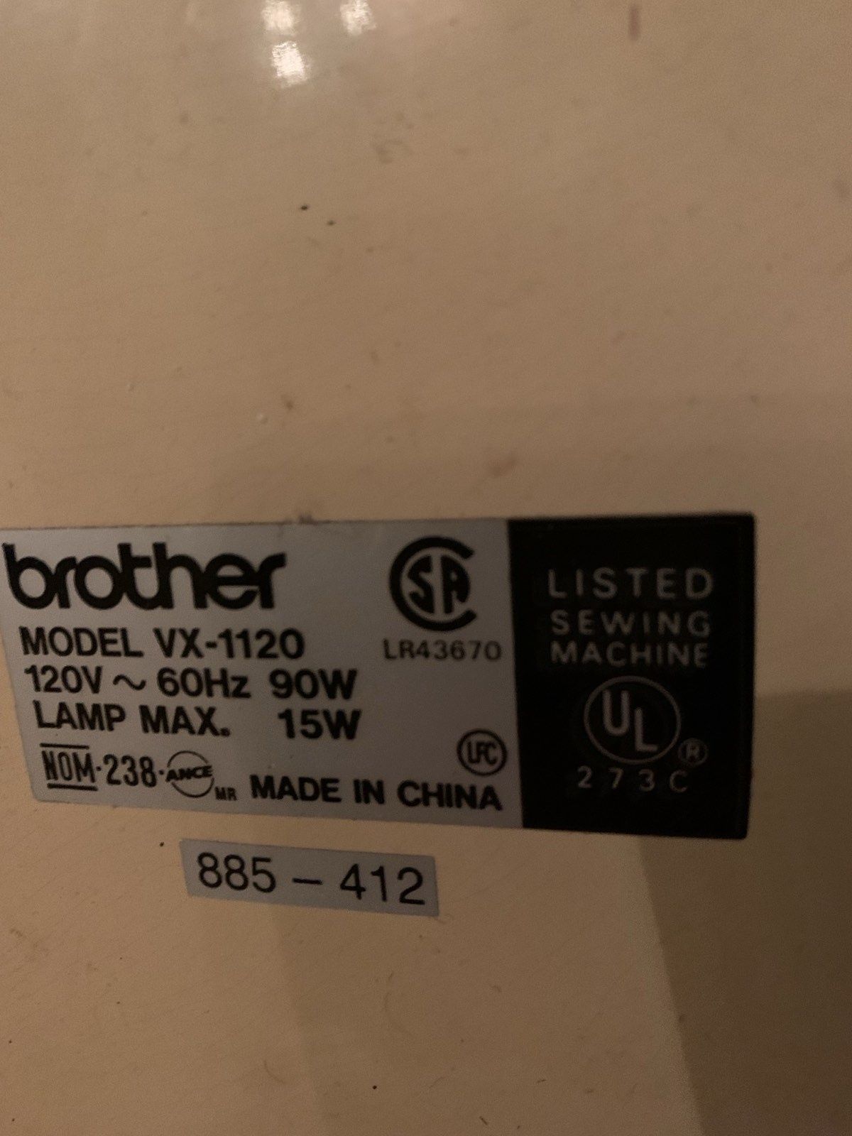 Продам швейную машинку Brother VX - 1120
