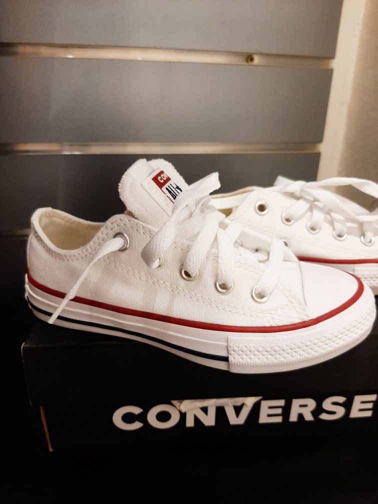 Converse dziecięce Białe rozmiar 28