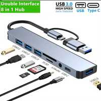 HUb USB3 8-em-1    (USB2.0 | USB3.0 | SD CARD | Audio) (12€)