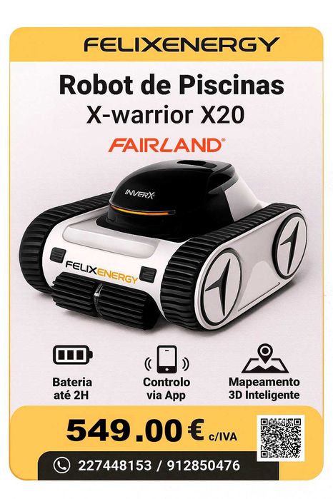 Robot de Piscina Bateria  X-Warrior 20 Fairland
