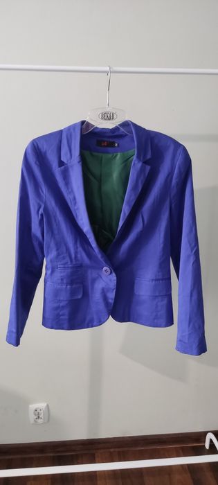 Bawełniana marynarka w kolorze indygo