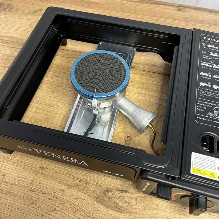 Газовая плита с керамической горелкой в кейсе с пьезоподжигом