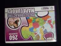 Puzzle edukacyjne mapa Europy 260 elementów