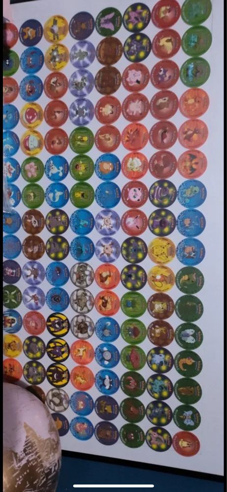 Pokemn Tazos pikachu zestaw tazo karty kolekcja 151 szr