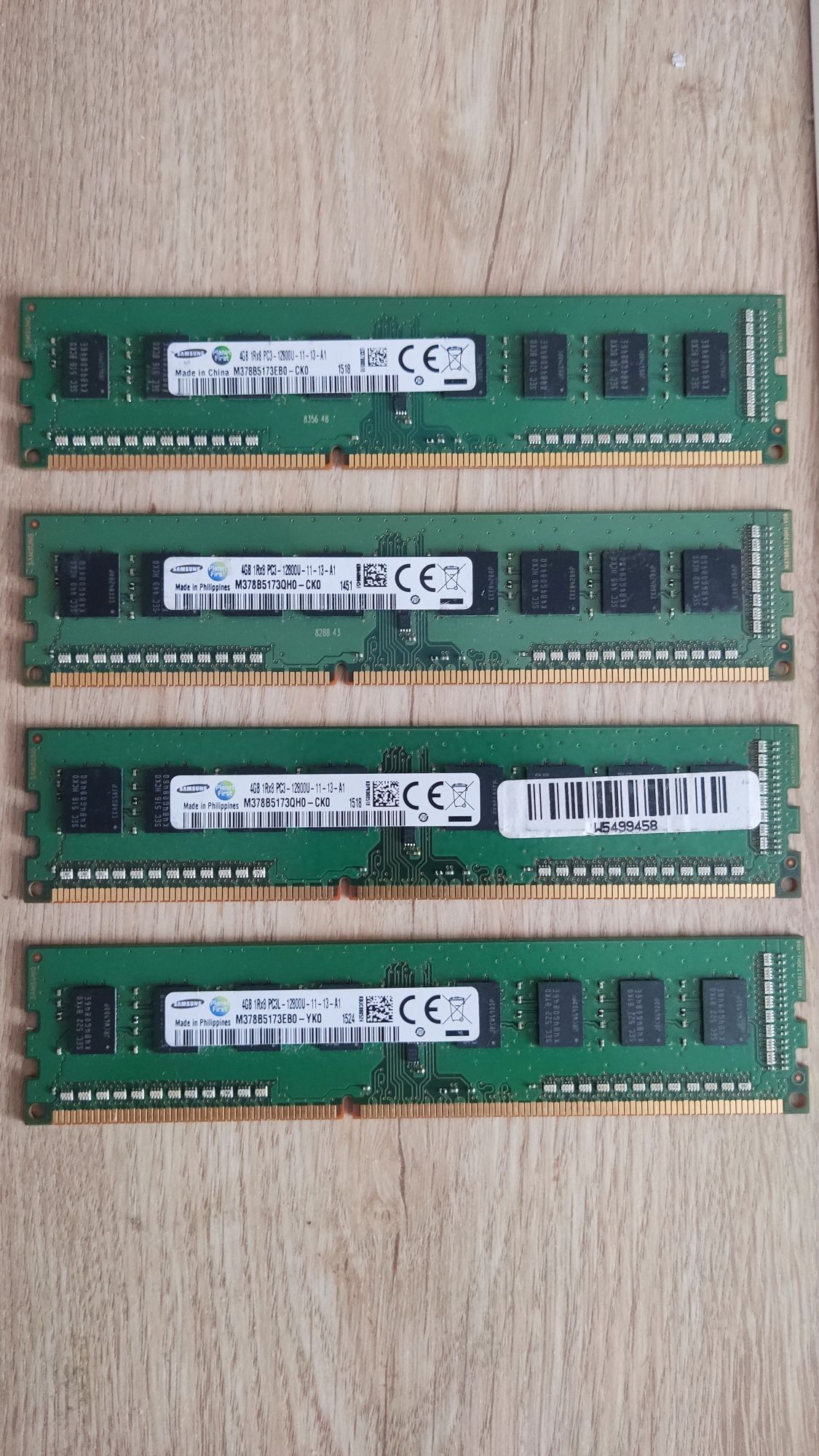 16gb!  Суперцена! . Оперативная память Samsung ddr3 4*4gb. 1600