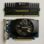 Gigabyte gt440, corsair vengance ddr3 8gb, zasilacze atx 350w