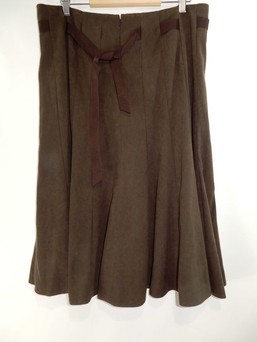 Spódnica maxi brązowa rozkloszowana Bhs 44 XXL