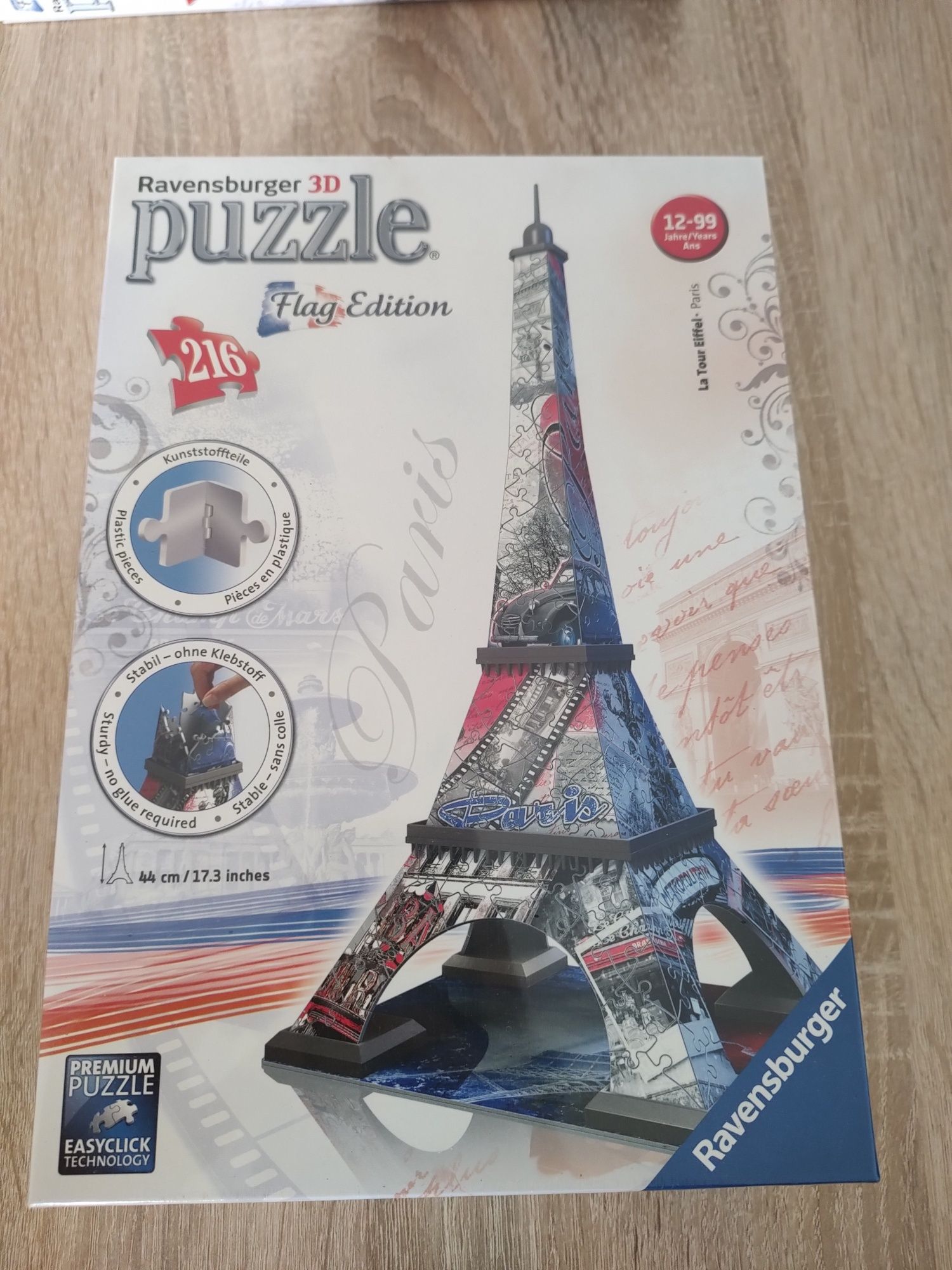 Puzzle 3d Ravensburger Wieża Eiffla Flag Edition