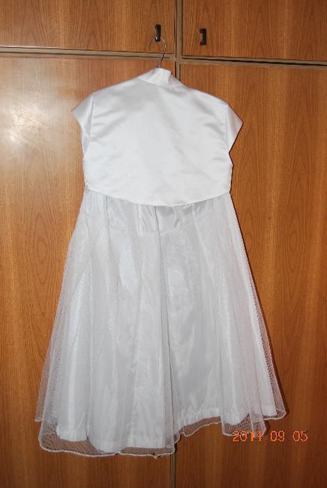 biała suknia ślubna z bolerkiem + buty gratis