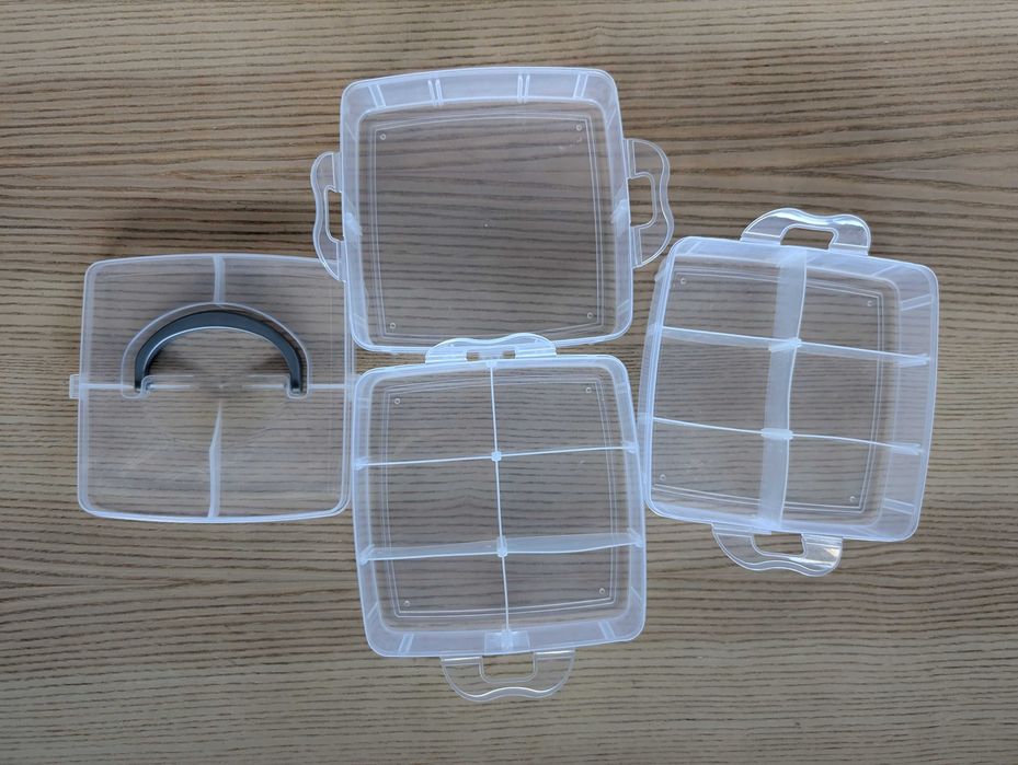 Pudełko na biżuterię, rękodzieło 3-piętrowe, zamykane