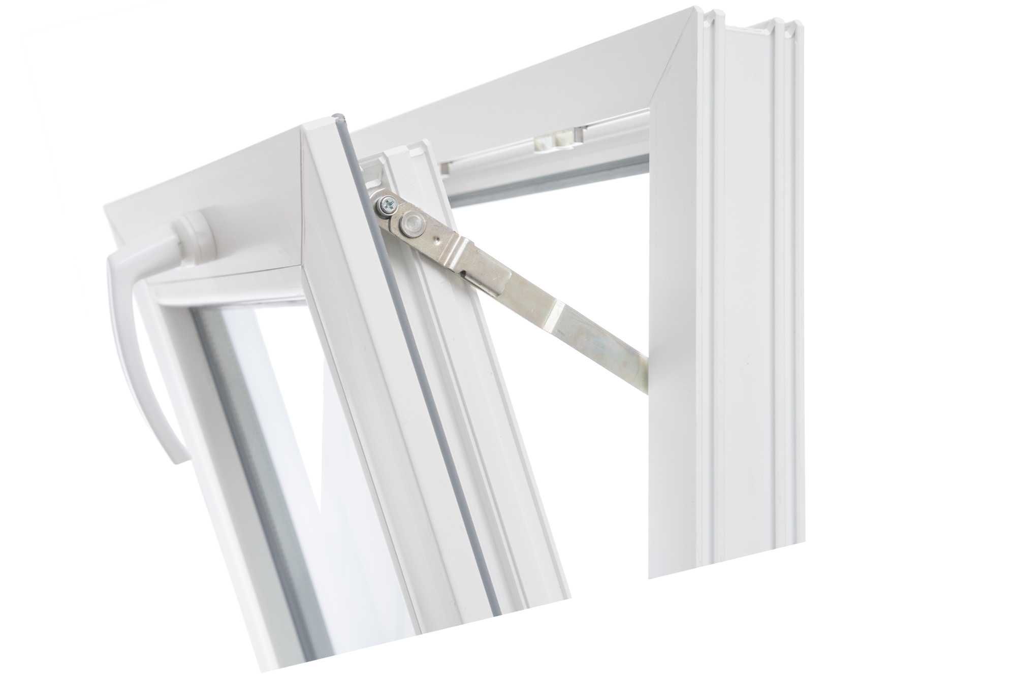 Okno 80x50 cm Piwniczne Garażowe Nowe Białe PREMIUM - Od Ręki