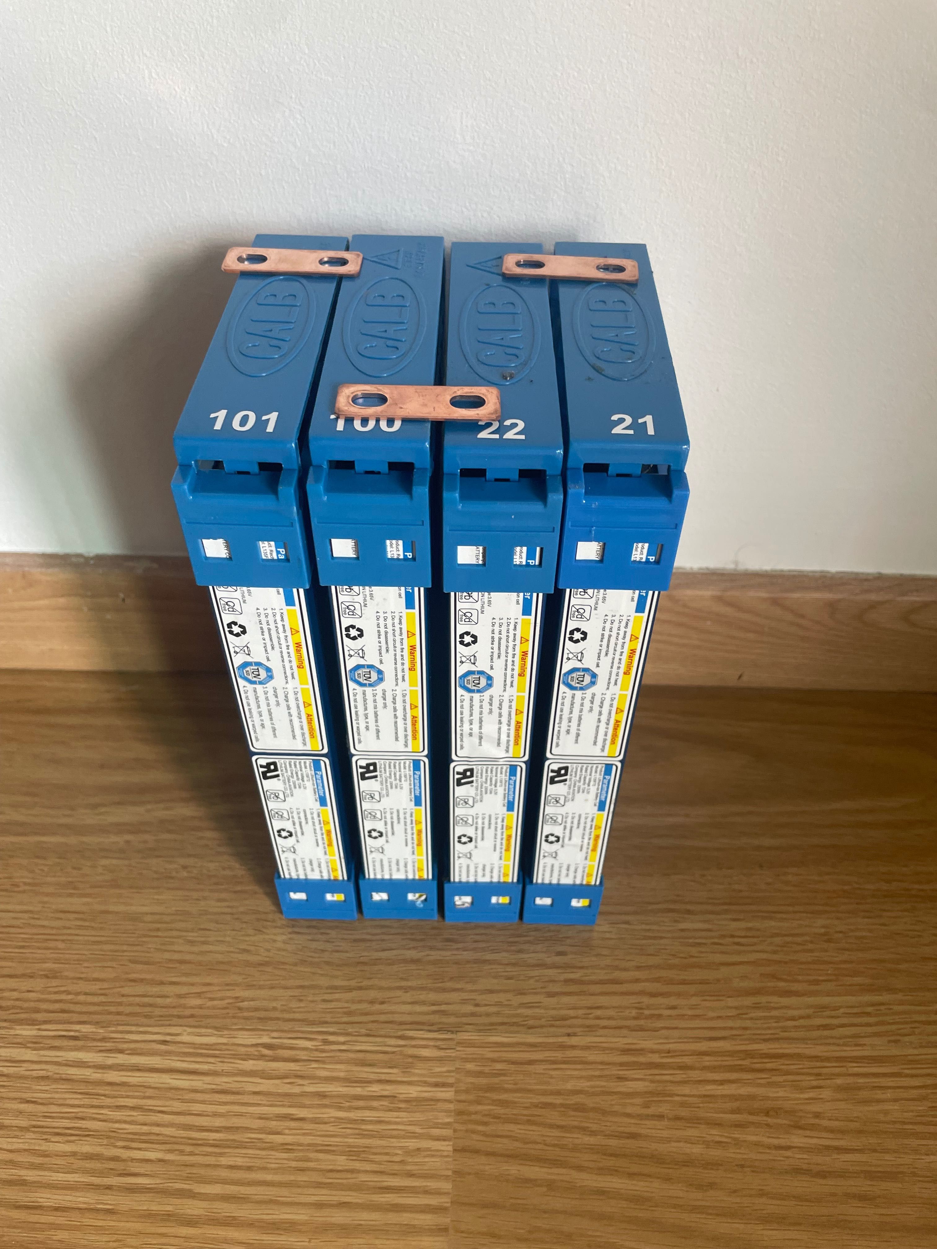 4 baterias lifepo4 3.2v 72ah
