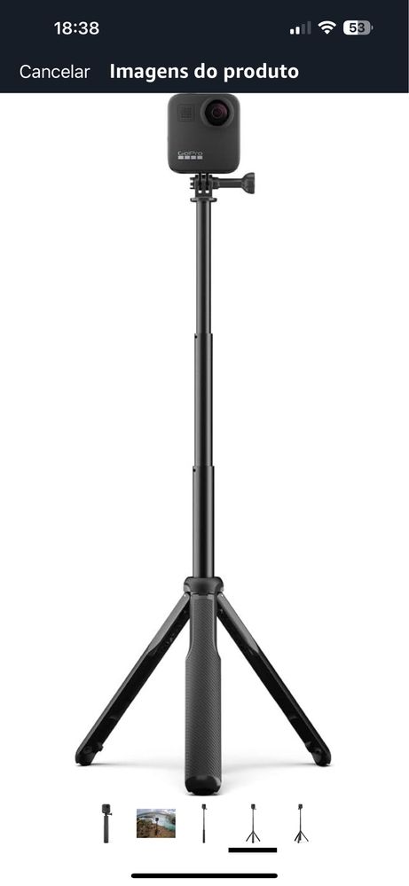 GoPro Max Grip + Tripé - preto