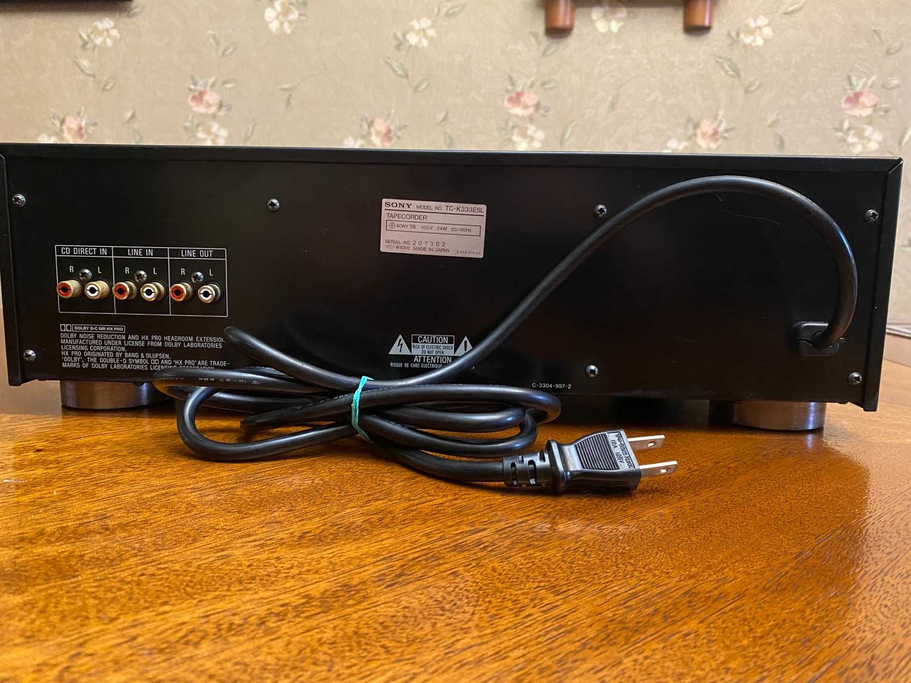 кассетная дека SONY TC-K333ESL+пульт+паспорт
