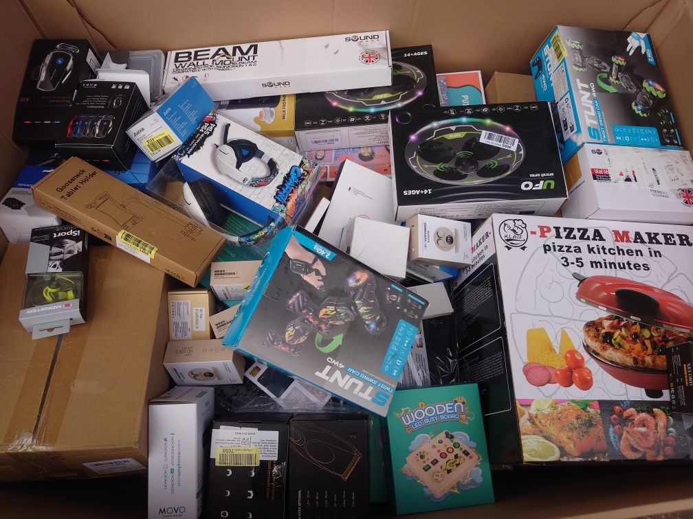Zwroty Amazon BOX MIX Elektronika Akcesoria Gwarancja zarobku Kat. ABC