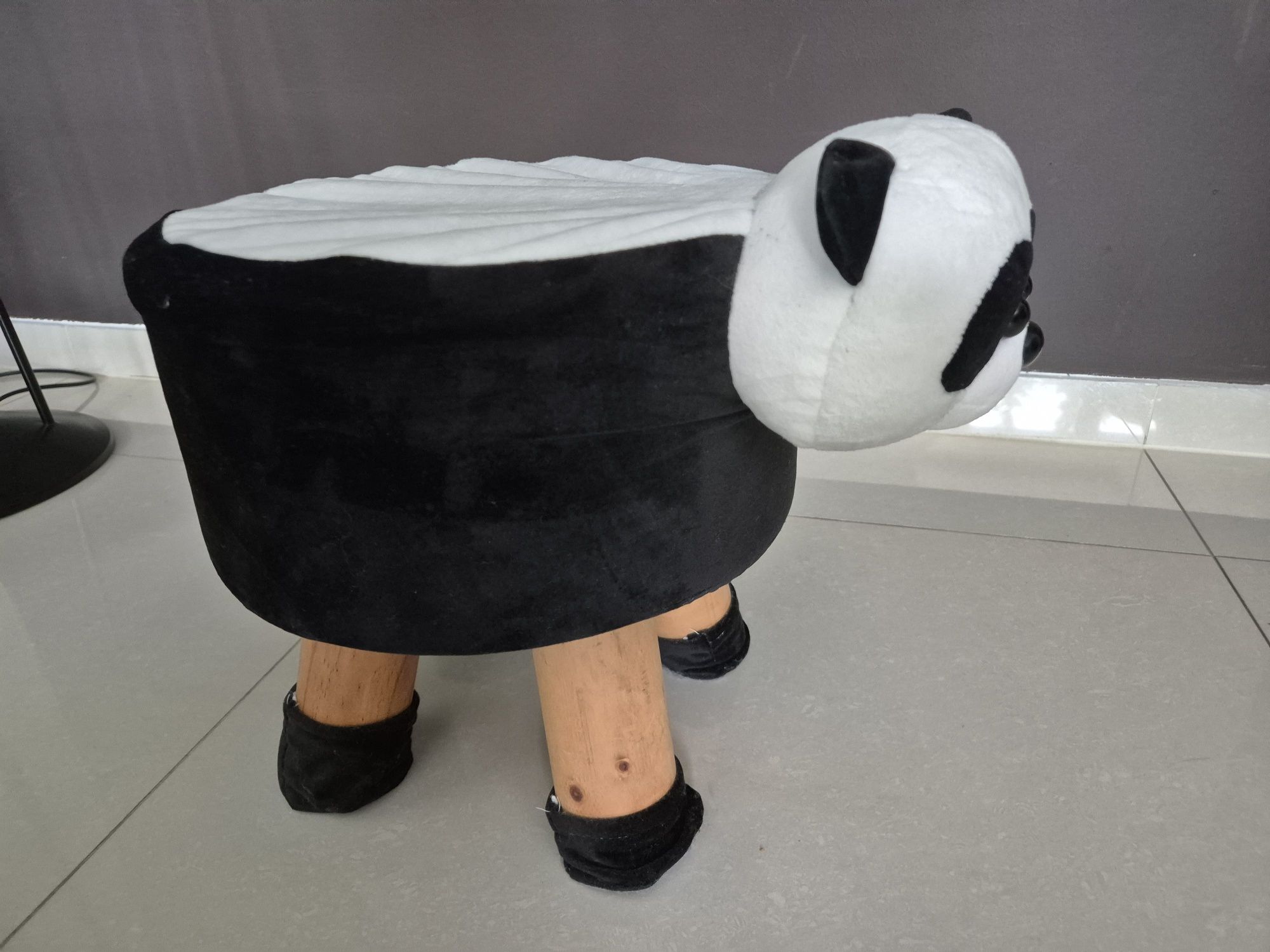 Krzesełko taboret do pokoju dziecięcego Panda - Okazja!