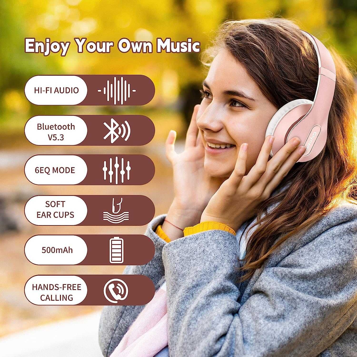 Słuchawki Bezprzewodowe Nauszne Mikrofon MP3 MOCNE