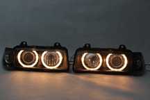 Reflektory lampy przednie przód BMW E36 90-99 SEDAN RINGI DEPO NOWE