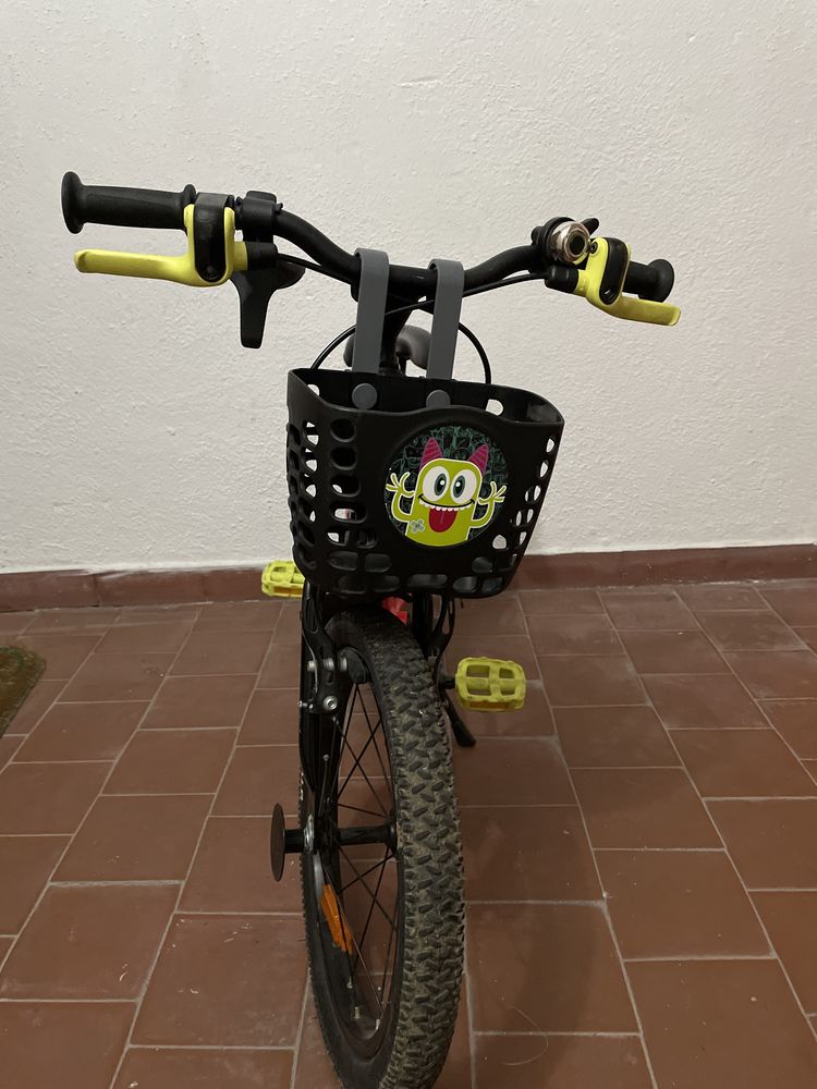 Bicicleta de criança 4-6 anos 900 Alu Racing 16 polegadas vermelha