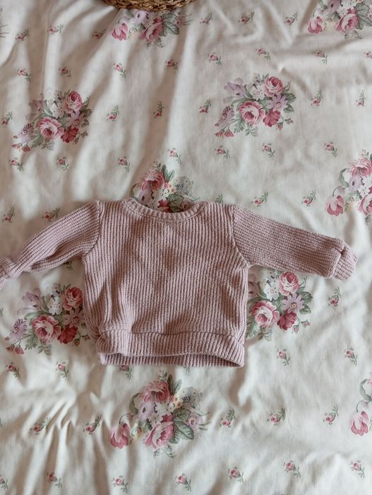 Różowy sweterek dziewczęcy denley kids dziecko tanio cheap winter pink