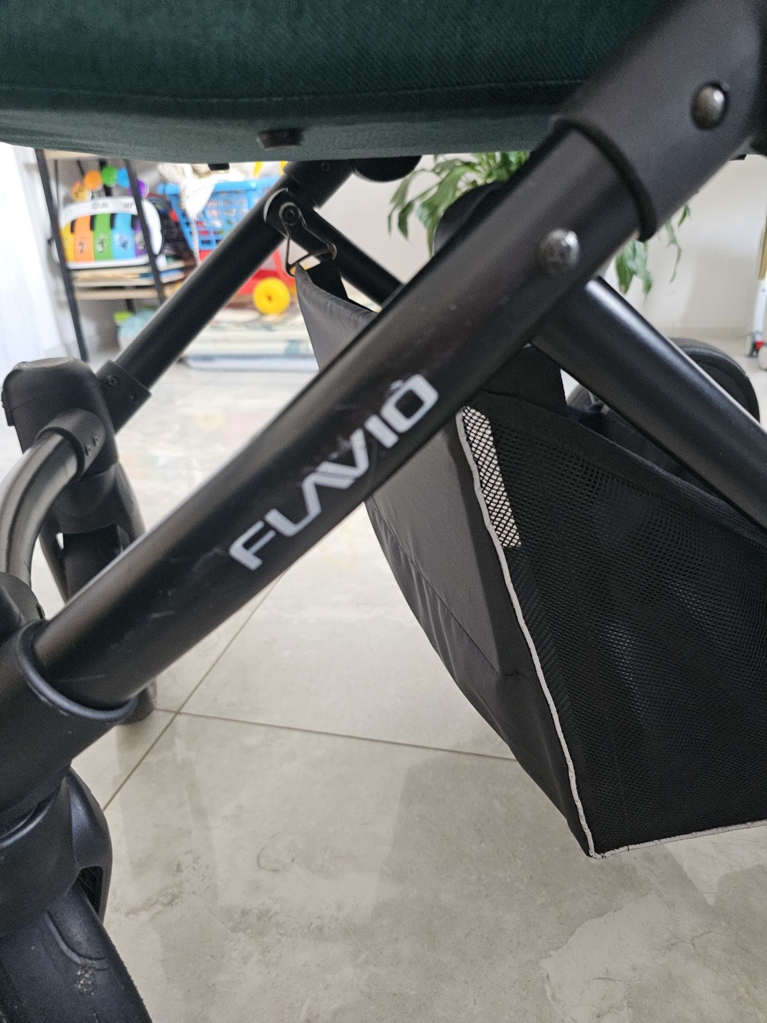 Wózek 2w1 gondola spacerówka bebetto flavio kolor zielony uv50+