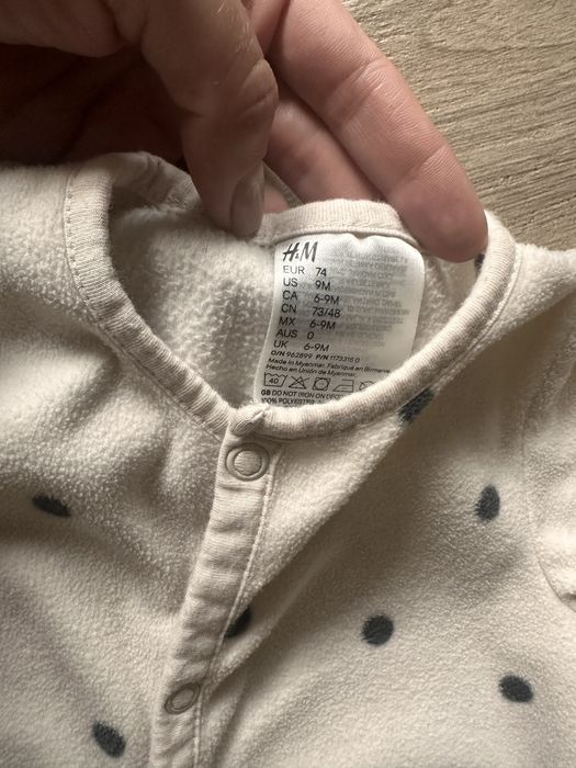 Флісовий чоловічок H&M немовля