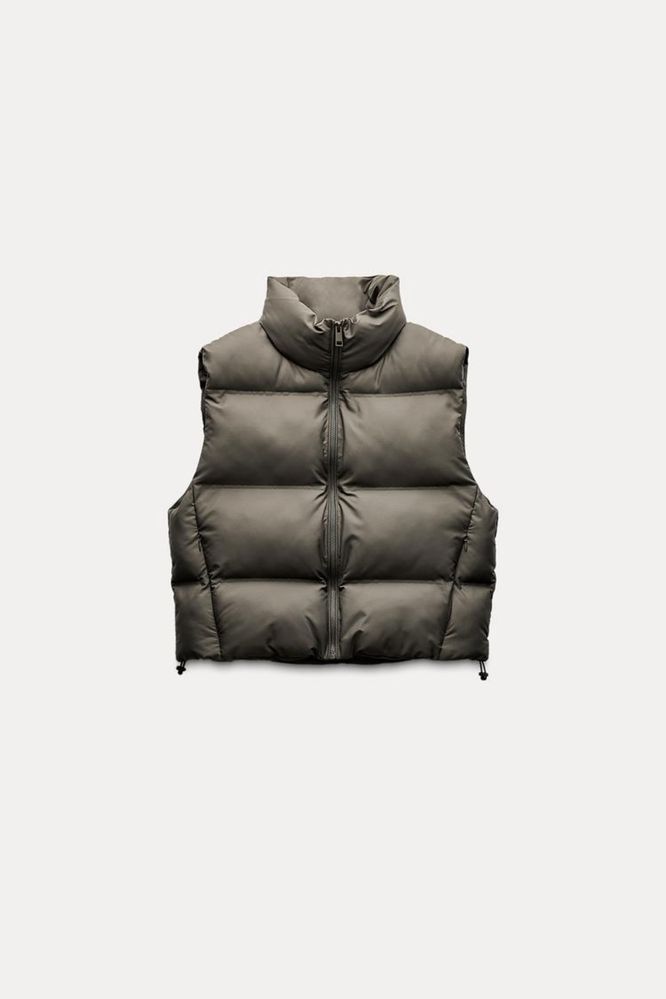 Безрукавка жилетка жилет Zara хакі XS оригінал