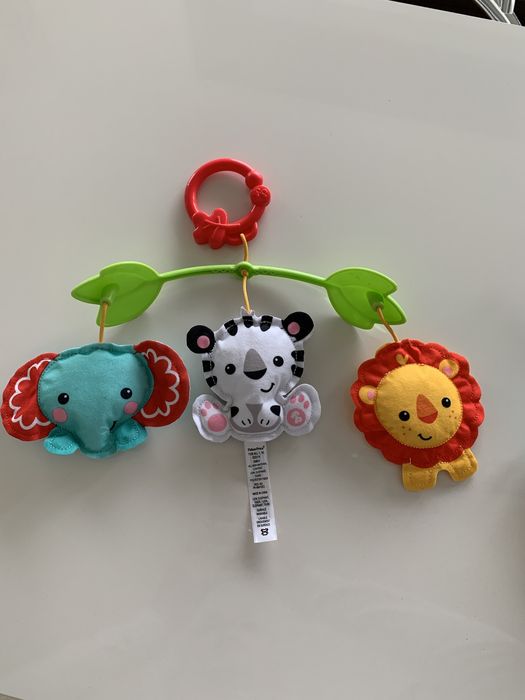 Zabawka fisher price do zawieszenia łóżeczka wózka słoń lew
