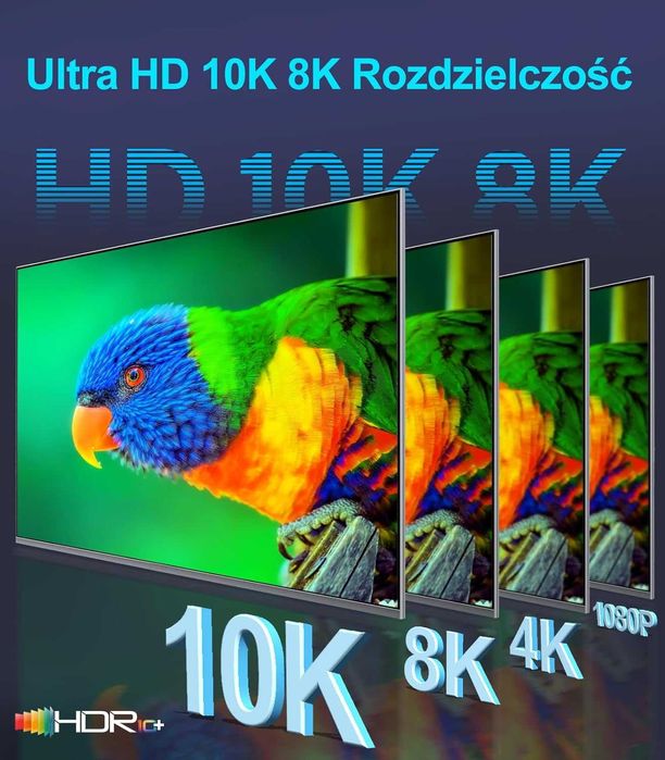 Sniokco 10K 8K Kabel HDMI 2.1 48Gbps 1M Certyfikowany Ultra Wysokiej