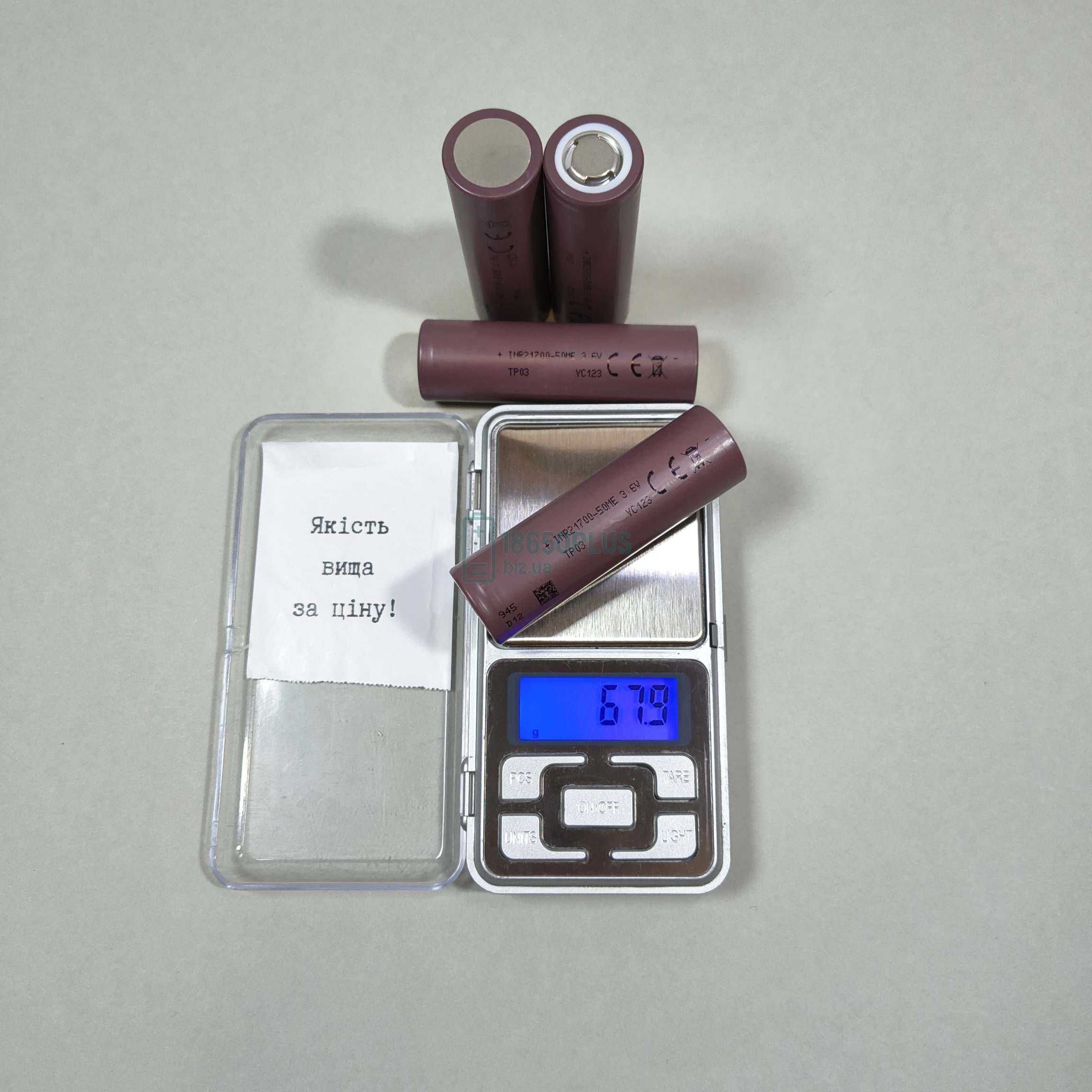 Нові акумулятори Tenpower 21700 INR21700-50ME 5000mAh/15A