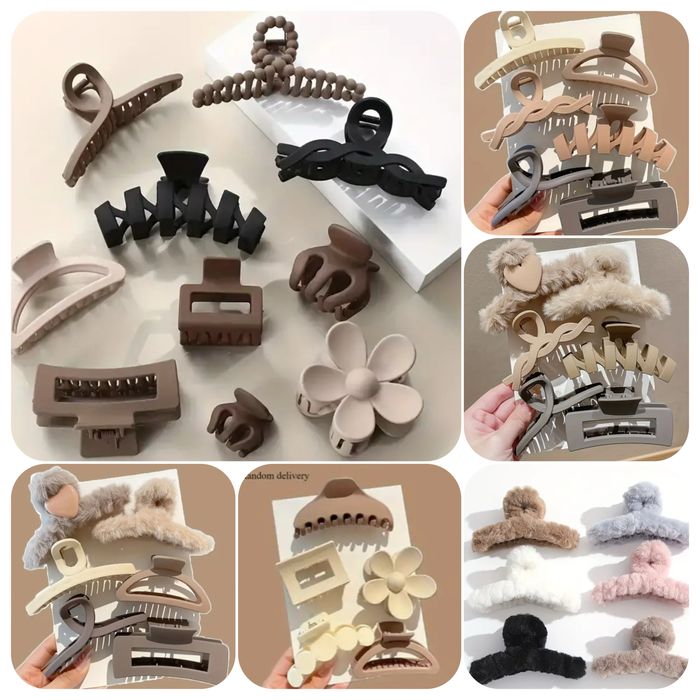 Зажими, заколки для волосся, набором та окремо