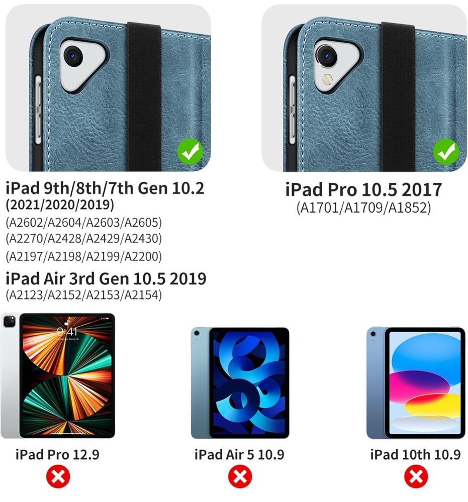 Etui HOLIMET iPad 10.2 9/8/7 gen z miejscem na rysik i dokumenty