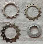 Koronki zębatki 12T 13T 14T kaseta Shimano Sora 9s + nakrętka