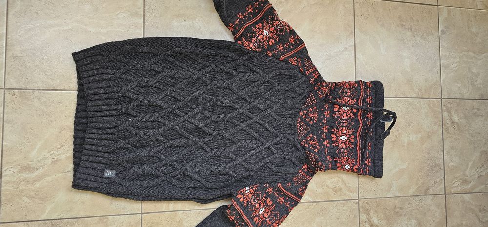 Sweter norweski męski CARISMA z golfem rozmiar L wymiary na zdjęcia