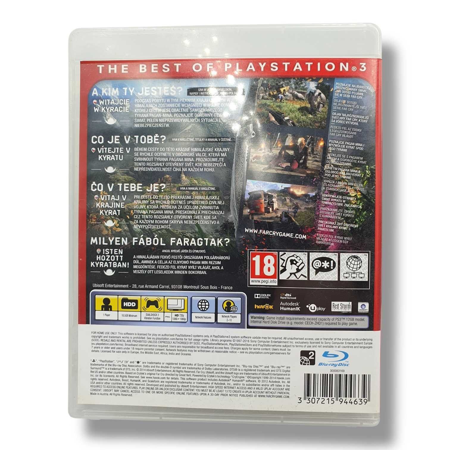 GRA NA PS3 FARCRY 4 PlayStation 3 (PS3) pudełkowa