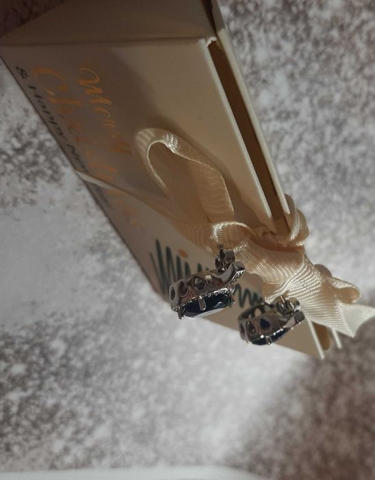 серебряные серьги покрытые родием