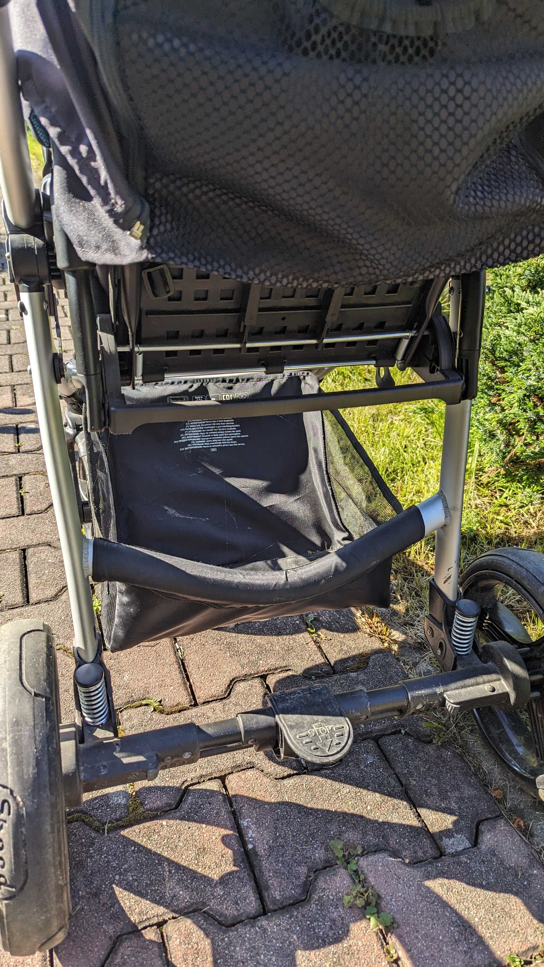 Bebetto Nico - rozkładany wózek spacerowy, przodem i tyłem - jak nowy