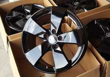 Alufelgi 17 5x112 Skoda Octavia Superb Yeti Karoq Kodiaq Czarne ! 223#